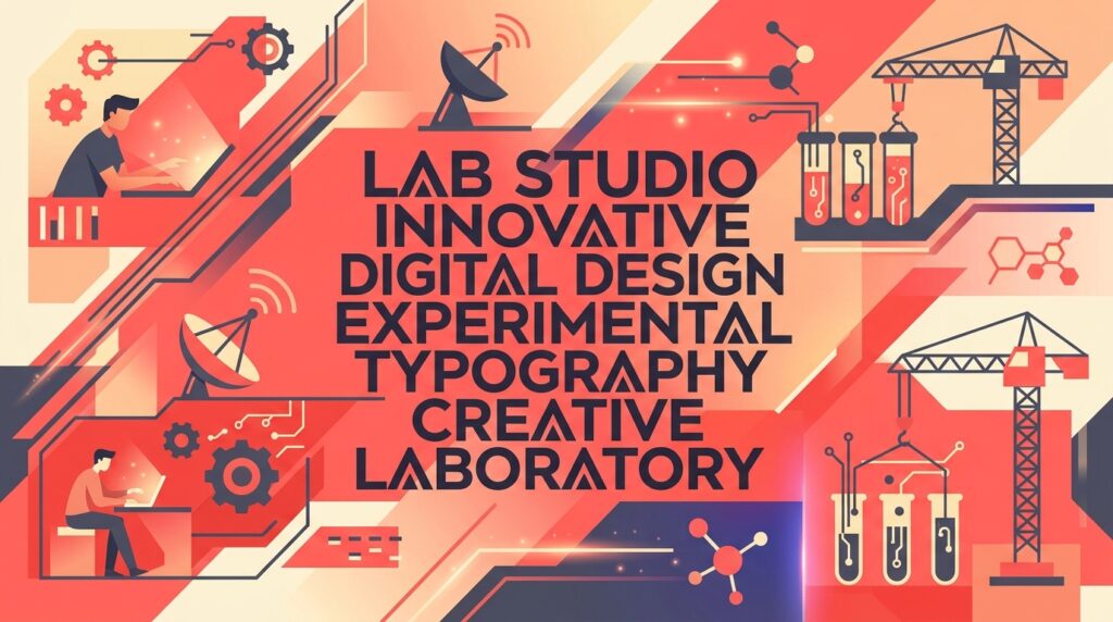 With an emphasis on #525266 colour hex values, generate simplified photographic sci-fi landscapes with depth, geometric shapes, with surreal lighting effects, subtle experimental typography set to #FF6666 hex value, a dream aesthetic that reflects a studio's innovative approach to digital design.